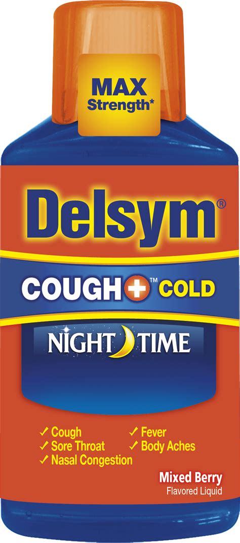 Delsym Nighttime Cough Medicine Night Time Cough Medicine Clipart