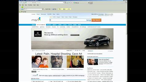 How To Make Msn Your Homepage With Internet Explorer Killbills Browser