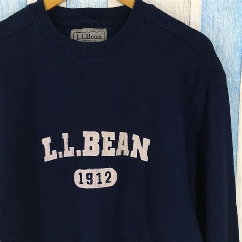 Ll Bean Sweatshirt Mens Medium Blue Vintage 90s Ll Bean Etsy