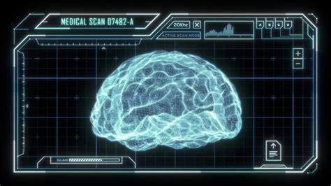 Holographic Brain Scan Hud Stock Motion Graphics Motion Array