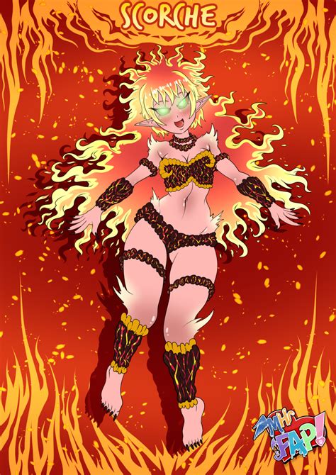 Scorche The Fire Elemental Mhfap Oc By Punishedkom Hentai Foundry