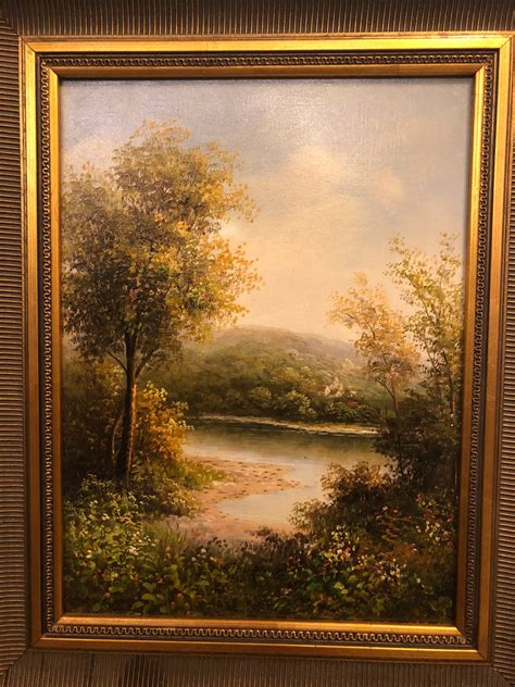 Landscape painting - Oil on canvas - 1st Source Consignment