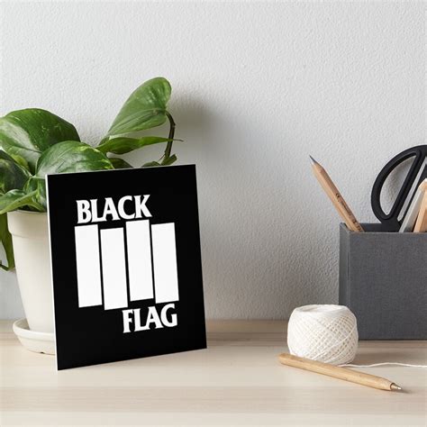 Black Flag Art Board Print By Stormandtrooper Redbubble