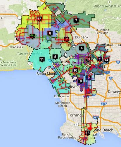 Los Angeles Council District Map World Map