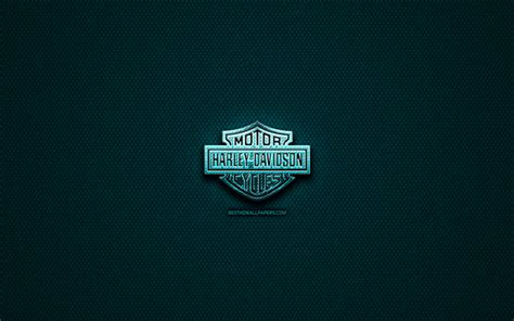 Download Wallpapers Harley Davidson Glitter Logo American Motorcycles