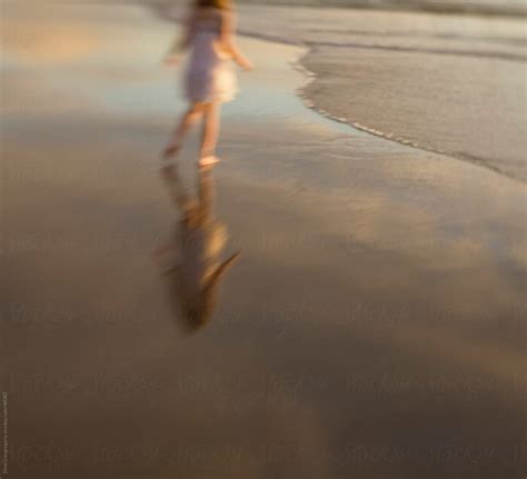 Girl In White Dress On The Beach By Stocksy Contributor Dina Marie