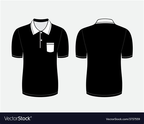 Polo Shirt Golf Shirt Template Illustration Frontbackside Blue