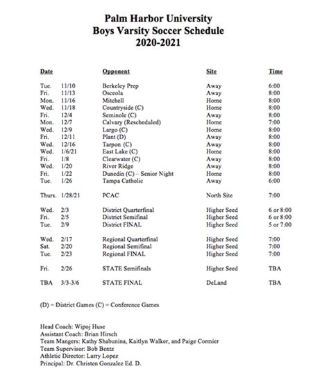 Soccer Boys Varsity Schedules And Results