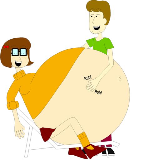 Massively Pregnant Velma With Shaggy By Angry Signs On