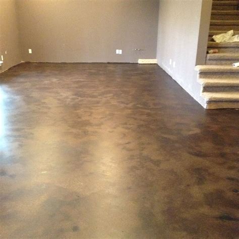 Stained Concrete Basement Floor Diy Flooring Guide By Cinvex