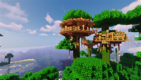 Minecraft Treehouse Aesthetic