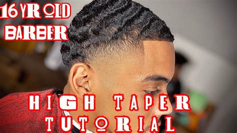 360 Wave High Taper Haircut Tutorial Youtube
