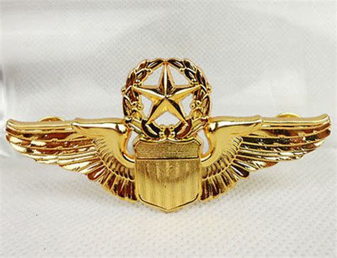Buy Usaf Us Air Force Military Pilot Metal Golden