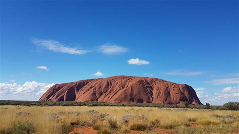 Landscape Desert Rock Ayers Rock Australia Uluru Outback Hd Wallpaper