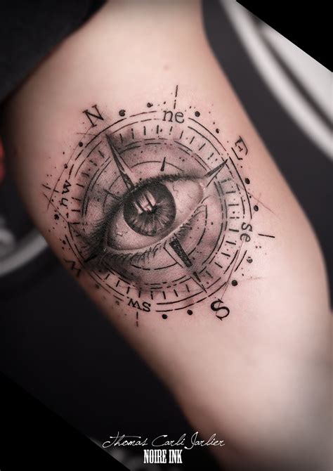 99 Compass Tattoos Popular Tattoos For Compasses Nautical Designs