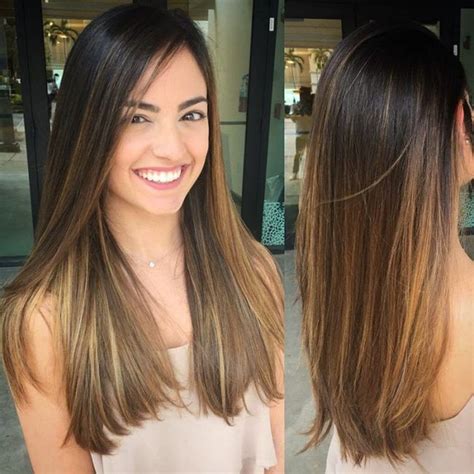 Image Result For Hair Brown Straight Layers Straight Hair Highlights