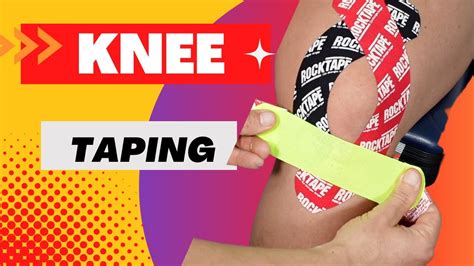 How To Apply Rocktape K Tape To The Knee Youtube