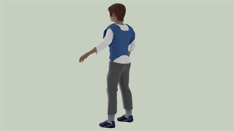 Rigged Boy 3d Model Animated Rigged Cgtrader