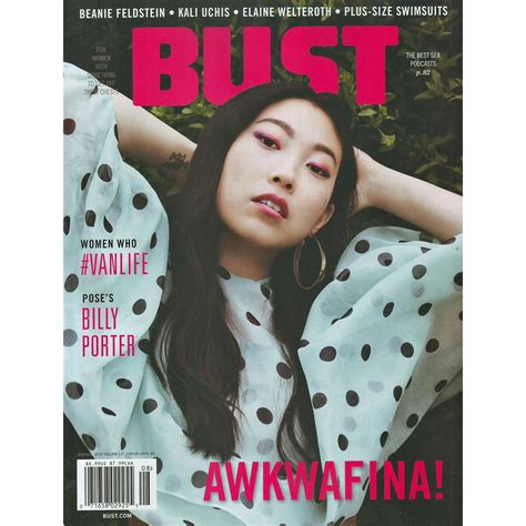 Awkwafina graces the cover of Bust Magazine, a "day one supporter" of