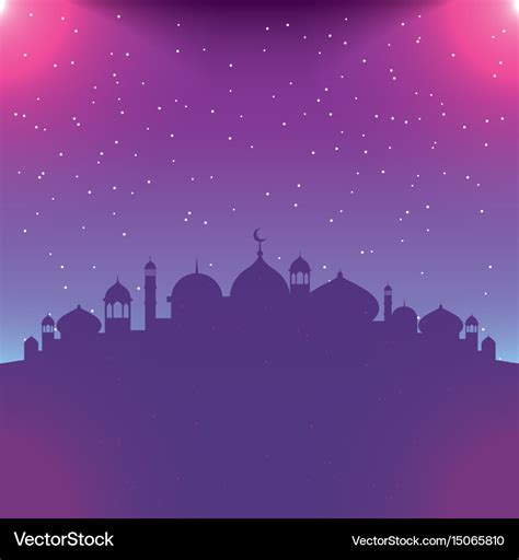 Eid Mubarak Background Royalty Free Vector Image
