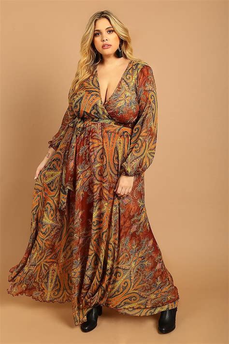 Buy Bohemian Style Clothing Plus Size In Stock