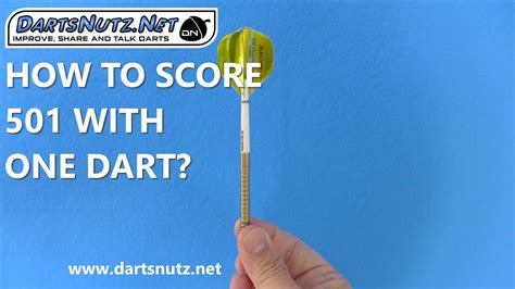 How To Score 501 With 1 Dart Youtube