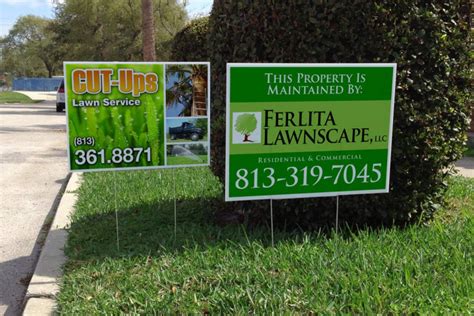 Custom Printed Outdoor Lawn Signs Good Guys Signs