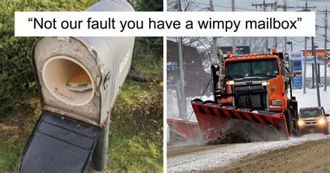 Guy Gets His Mailbox Ruined By A Snow Plow Every Snowfall Gets Perfect Revenge Bored Panda