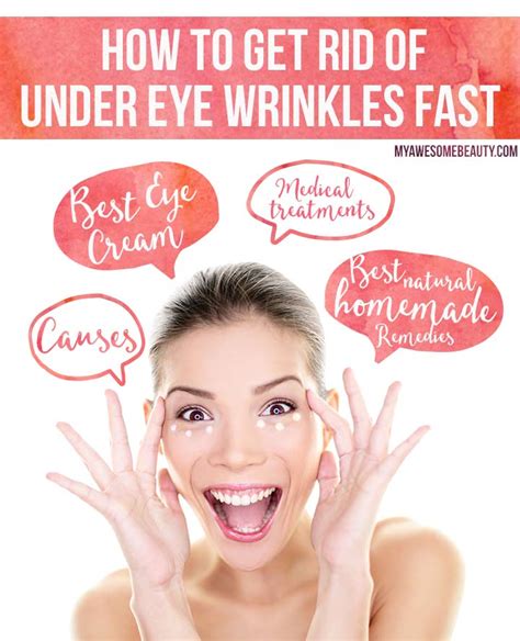 How To Get Rid Of Under Eye Wrinkles Fast And Safely