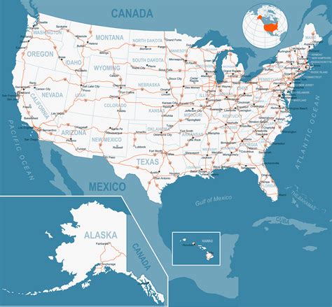 Road Map Of United States Of America Ezilon Maps Gambaran
