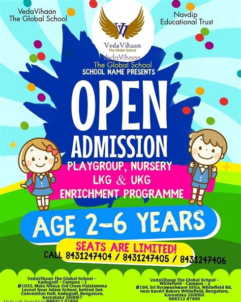 Admission Open Education Poster Design School Admissions School
