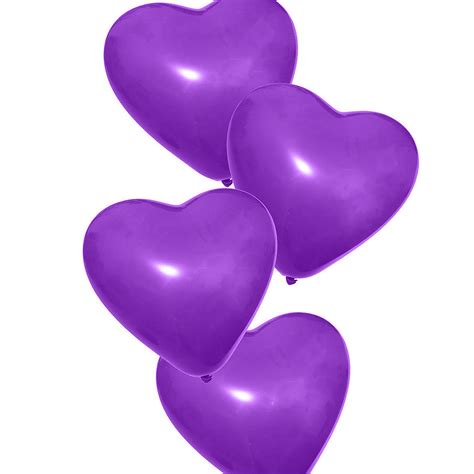 100 X Heart Balloons Birthday Party Kids Party Heart Shape Balloons