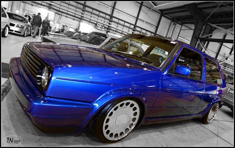Blue Golf Mk2 With Audi Rims On Vw Event Mivw 2009 Flickr