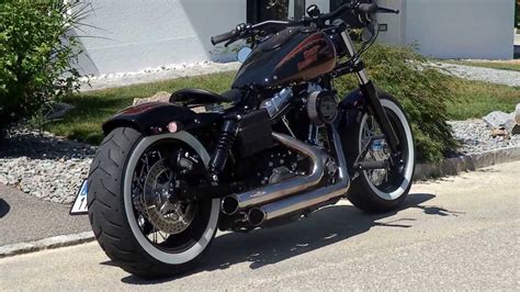 Any pics of custom/bobber speedmaster/america. Harley Davidson Bobber mit BSL Pipes www.mr-bobber-custom ...