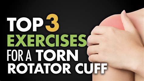 You don't want to do the physiotherapy program required after surgery. Top 3 Exercises for Torn Rotator Cuff - YouTube