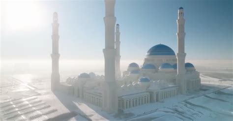 Breathtaking Video Shows Aerial View Of Grand Mosque In Kazakh Capital