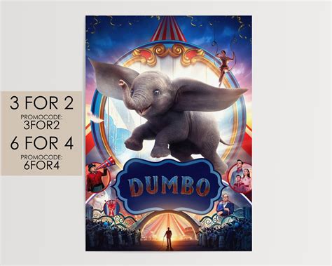 Dumbo 2019 Poster Disney Pixar Movie Poster Art Film Print Etsy