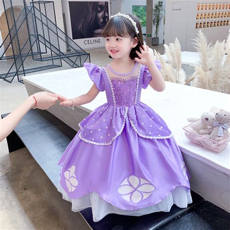 2021 New Sofia Princess Dress For Girls Cosplay Costumes Kids Christmas