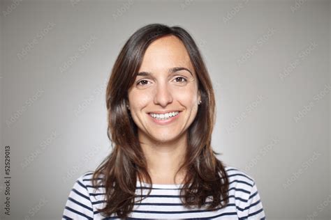 Portrait Of A Normal Girl Smiling Stock Photo Adobe Stock