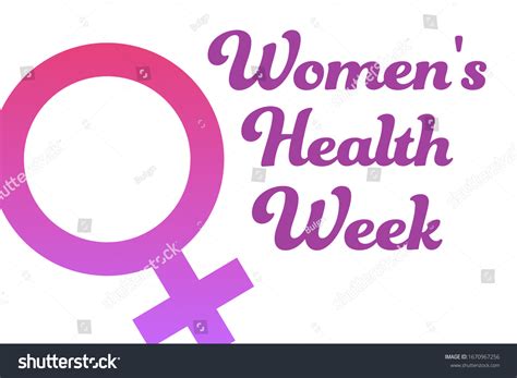 National Womens Health Week May Holiday Stock Vector Royalty Free