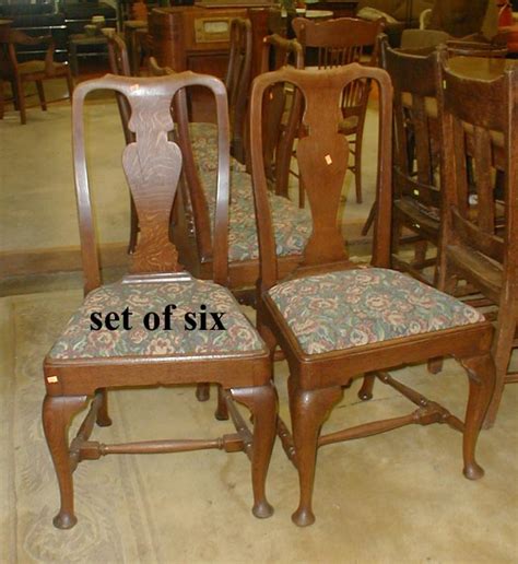 Buy home & garden online and read professional reviews on solid oak dining chairs dining room furniture. Set of six solid oak Queen Anne dining chairs. First qtr 20t