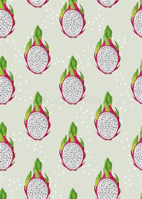 The taste reminds me of raspberries, sweet and tangy. Dragon Fruit Slice Seamless Pattern On A White Background ...