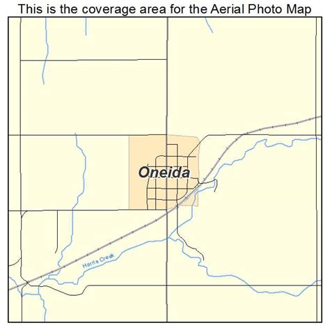 Aerial Photography Map Of Oneida Ks Kansas