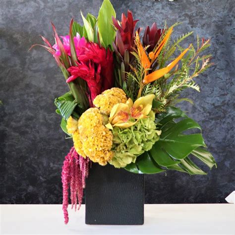 Flower delivery by local vegas florists. Exotic tropical flower arrangement in Las Vegas, NV ...