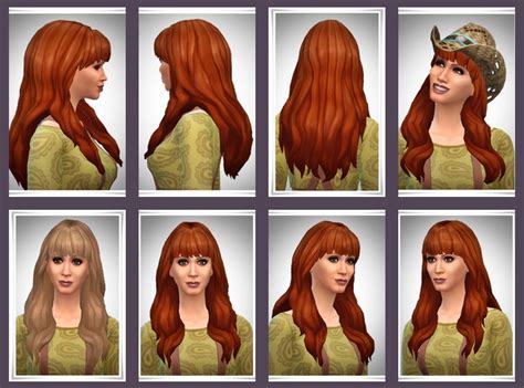 The Sims 4 Long Hair Bangs Cc Cmsklo
