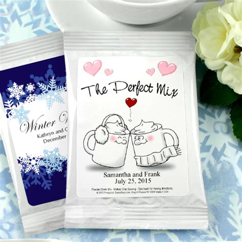 Personalized Hot Cocoa Chocolate Wedding Favors