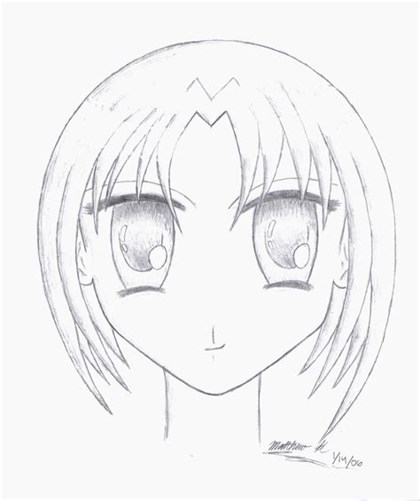 Anime Girl Face Drawing At Getdrawings Free Download