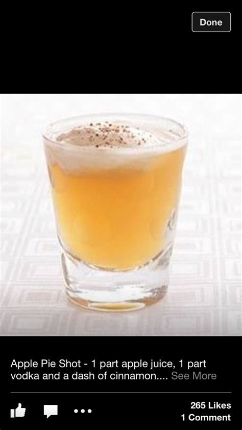 I agree with the other reviewers that this recipe calls for way to much cinnamon. Apple Pie Shot | Trusper