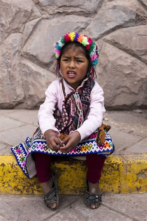 Cute Little Girl From Cusco Peru Editorial Photo Image Of Child
