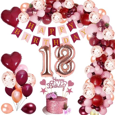 Buy Party Propz 18th Birthday Decorations For Girls 55 Items Combo